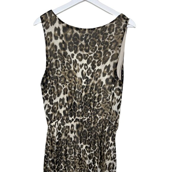 ASOS Curve Leopard Print Maxi Dress Size 14 - Picture 9 of 12